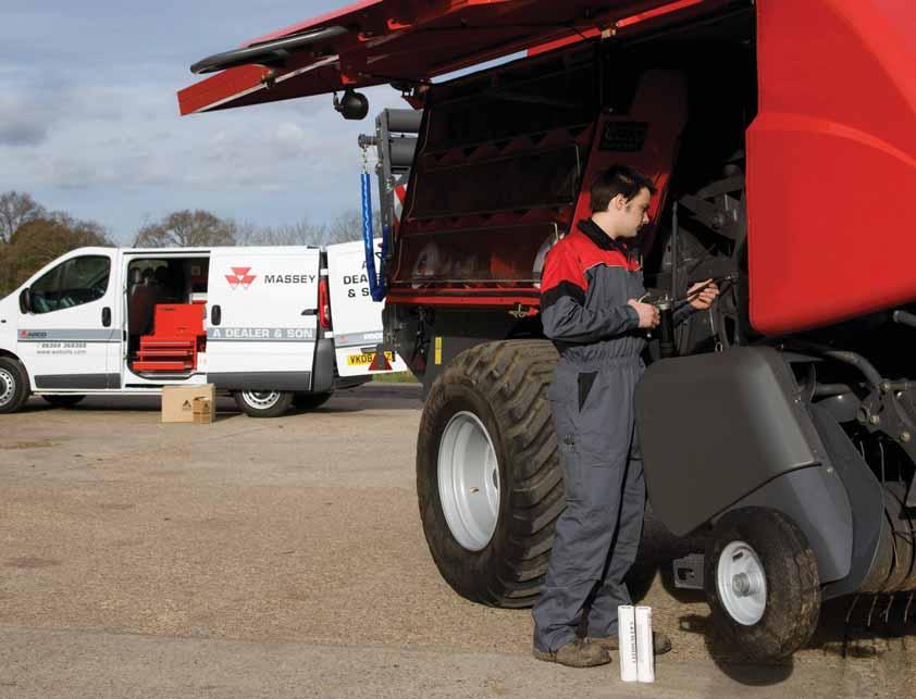 Customer support Dedicated service and dynamic support Massey Ferguson is a true global brand with machines operating all over the world, and behind every Massey Ferguson machine is the powerful