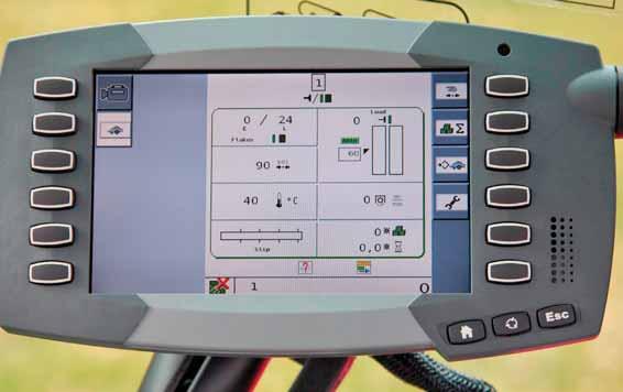 Complete control at your fingertips The entire baling operation can be monitored from start to finish by means of the highly versatile and simple-touse C1000 monitor, giving the operator fingertip