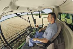 6 Deluxe Cab Room with a view Slimline cornerposts See more of the fields outside. The new design provides an almost uninterrupted view to your harvesting operation.