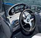 DRIVER S CONSOLE I Fully featured with a curved, walk-through windshield and plenty of room to mount a sonar unit. 2.