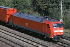 speed 170 km/h, traction motors made by Siemens, power 4 x 1 600 kw, in operation since 2001.