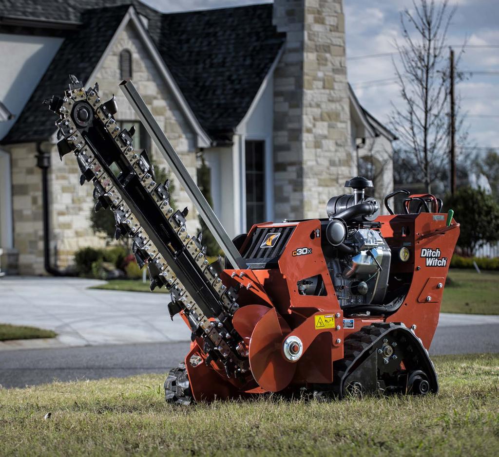 1 Utilizes the Ditch Witch 35K digging system or the new exclusive 19K Opticut System.