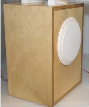 inside the test chamber Microphones Loudspeaker Double chamber configuration Protected