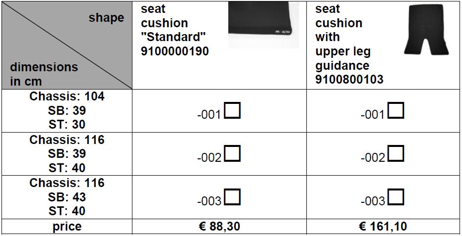 Seat cushion Hip safety belt 9100800200 93.