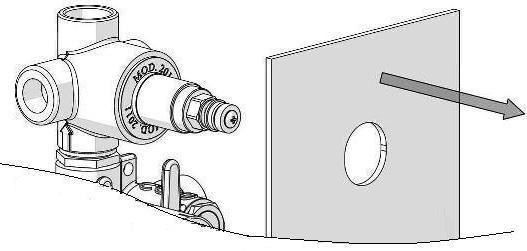 8 4) Remove screw (3), shaft insert (4) and shaft (5). Unscrew nut (6) with a spanner 21mm and remove diverter valve (7).