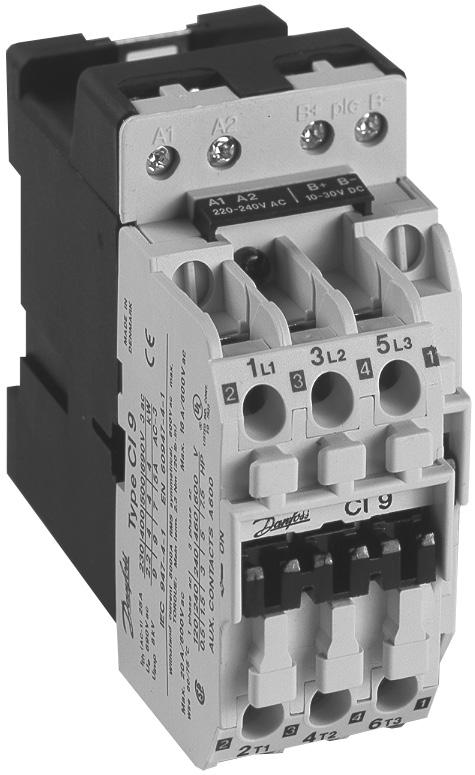 Interface contactors CI 9 EI CI 30 EI (no built-in auxiliary contacts) Contactors CI 9 EI CI 30 EI cover the power range 4 5 kw. The operation of the coil is controlled by an electronic circuit.