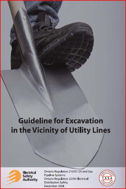 Powerline Safety Materials Excavation guidelines Partnership