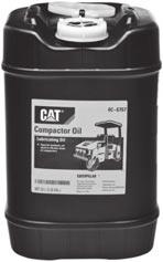 Lubricants 2313282 Cat Synthetic GO SAE 75W-140 1 -- 350-9509 5 -- 242-3466 55 -- 242-3467 -- Bulk 8C-3400 2313317 Compactor Oil Special synthetic oil used in vibrator drum of Compactors Packaged in