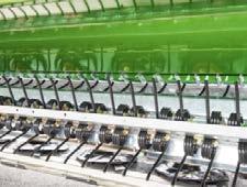 The KC spring-loaded tine conditioner with adjustable counter comb can be adjusted with 5 settings.