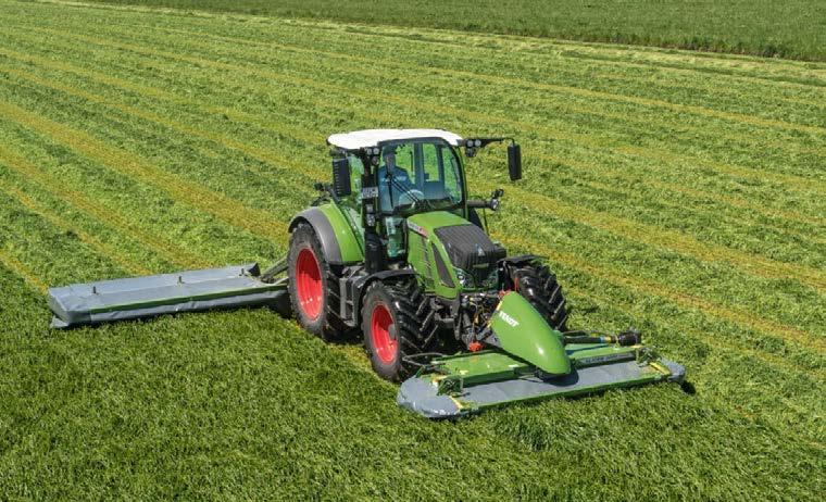 Master of all it surveys Don t lose unnecessary time: It s easy to couple the FP Fendt front mower using the three-point hitch in your tractor s oscillating linkage.
