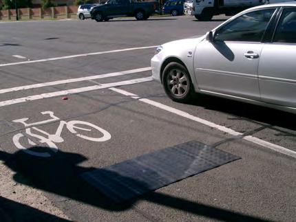 determined. The installation of the Bicycle pad is the same as with the pedestrian pad, described above.