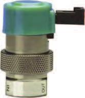 The EC model utilizes a 0.025 square pin connector. Easy Mounting The complete line of EC, EV, ET and EW electronic valves are available with two mounting options.