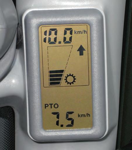 FIVE VIEWS OF POWER TRANSMISSION. The transmission s PTO mode activates automatically when the PTO is switched on. The PTO speeds can be conveniently pre-selected.