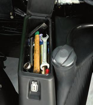 This provides storage space for servicing tools.