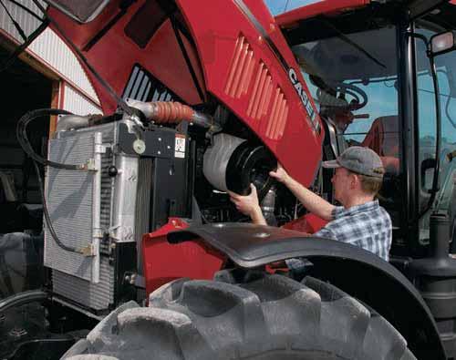 Puma Series tractors allow easy access for key maintenance tasks to save time on preventive maintenance and minimize operating costs.