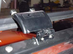 Top holes will be used during roof and roll bar bracket mount installation. Trim ends of 3 rubber at an angle to close any gaps where it meats the side frame seals. (See Fig. 8) Fig. 8 4.