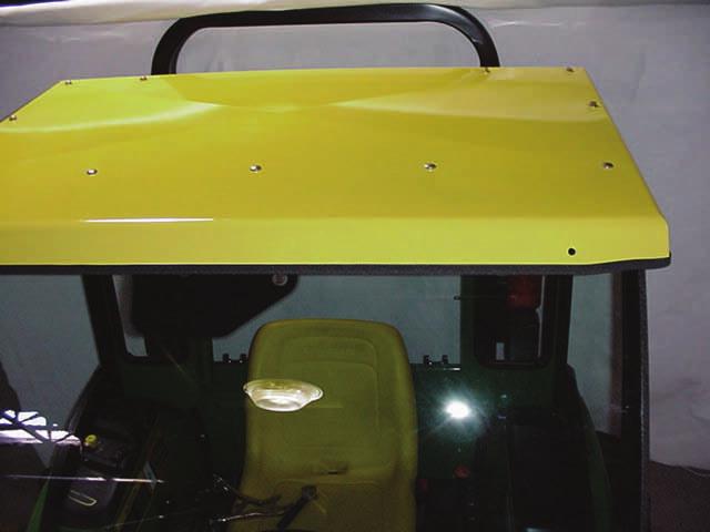6. WINDSHIELD (continued) 6.3 To close, grasp the windshield bottom edge and lift slightly while pushing closed. Fully close latches. Align sides of windshield with side frames and tighten hinges.