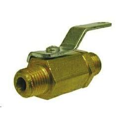 Mini Ball Valves 1,000 PSI Working Pressure Suitable for Air, Water, Oil, Gas, Propane, and Diesel 1/4 Turn Open/Close Operation Brass Body Nickel Plated Brass Ball Non-Adjustable Blow-Out Proof Stem