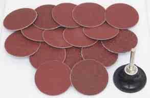 Available in 25, 38, 50, 75 and 100mm diameters for the abrasive discs.