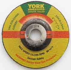 A30 C24 R30 X24 Depressed Centre Cutting & Grinding Discs For general-purpose use on metals. For use on stone and non-ferrous materials. For use on stainless steel. Special, for use on cast iron.