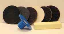 For use with a regular (sanding disc) flexible backing pad. 6mm Mandrel (supplied separately) x Bore Density Grade Max.