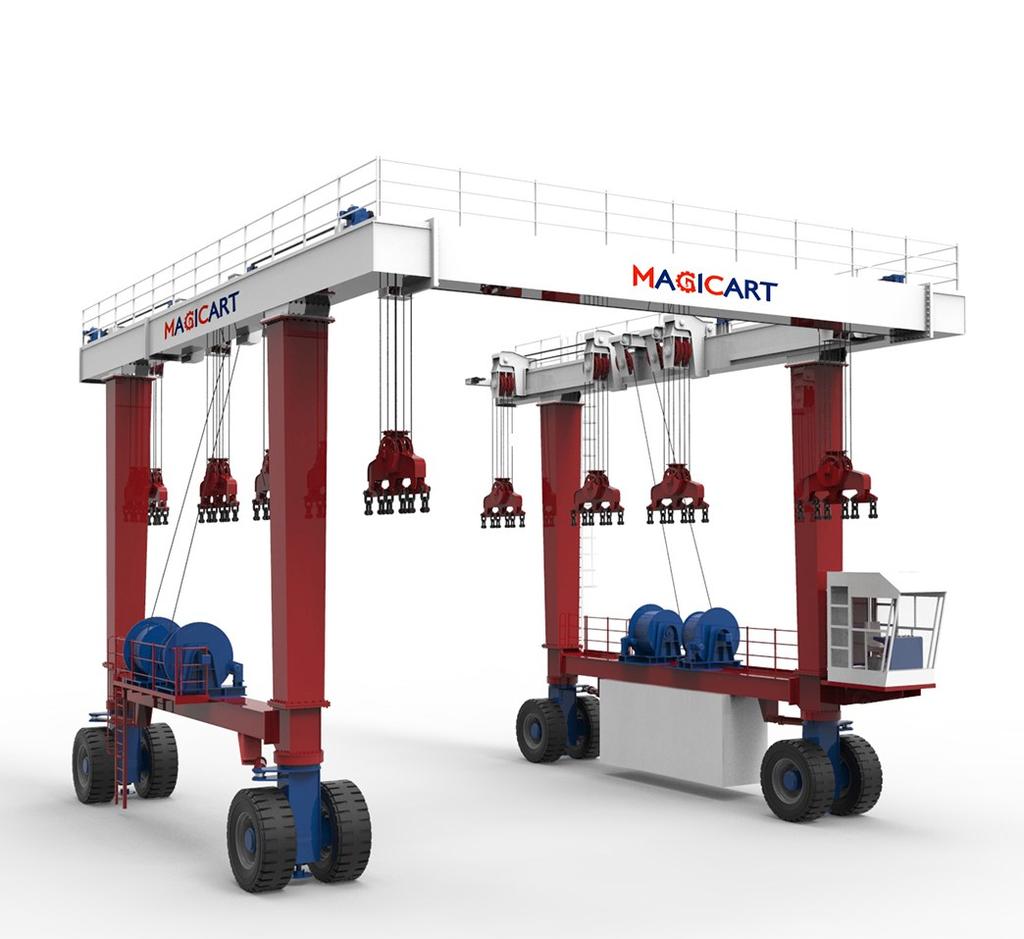 GH series M AG I CA RT MGC MOBILE GANTRY CRANE MADE IN CHINA Electricals equipment Lift Precast, Concrete, Block in Factory, construction site.