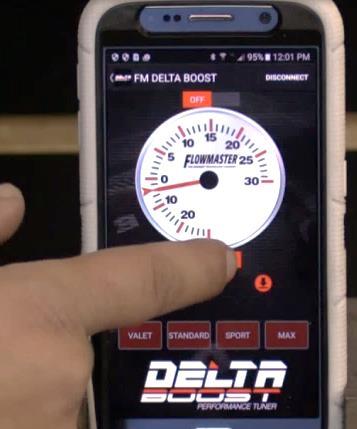 DELTA BOOST APP TROUBLESHOOTING PROBLEM: Mobile device does not recognize the Delta Boost Tuner when attempting to connect. POSSIBLE SOLUTIONS: Force close the app and restart.