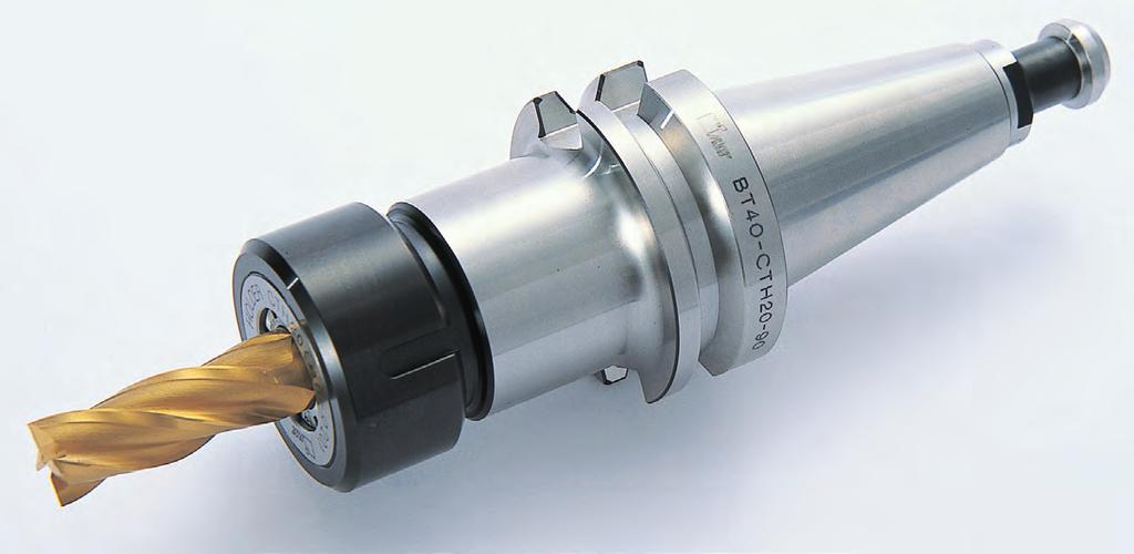 OET HOER M/ TOO OET HOER Ultra precision taper collet chuck The best-suited base holder applicable to all the kinds of machining This holder meets all the requirements for high-speed cutting;