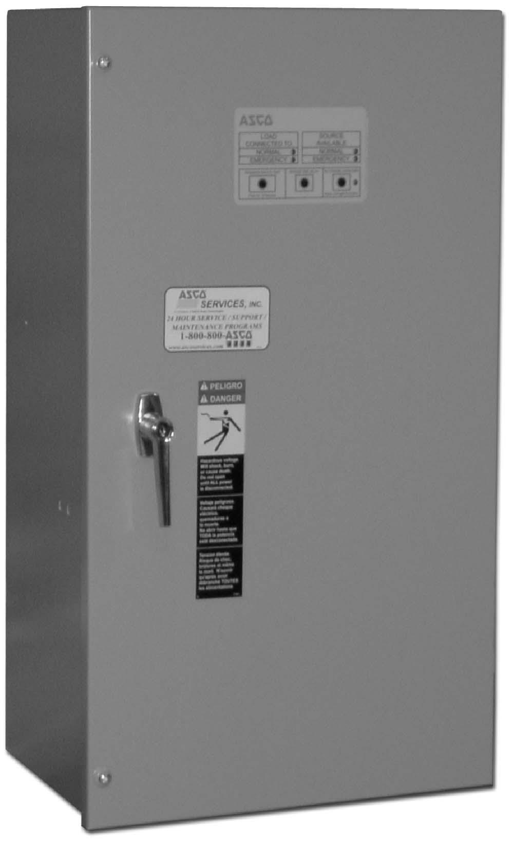 Refer to the outline and wiring drawings provided with your ASCO Series 300 ATS for all installation details.