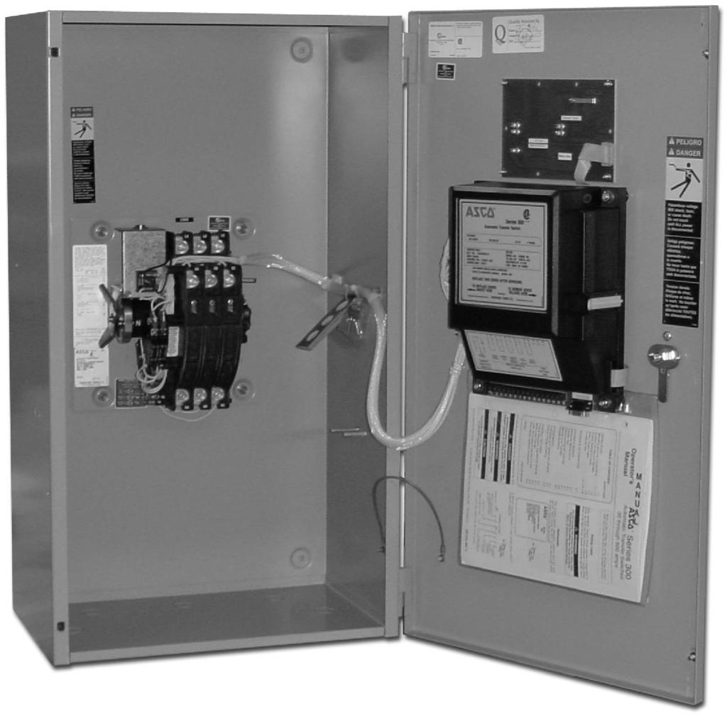 Nameplate Catalog Number Identification The Transfer Switch nameplate includes data for each specific ASCO Series 300 ATS. Use the ATS only within the limits shown on this nameplate.