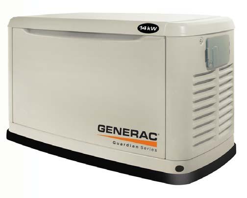 GENERAC GUARDIAN SERIES STANDBY GENERATORS 10 kw & 14 kw INCLUDES: True Power Electrical Technology Two Line LCD Tri-lingual Digital Nexus Controller Air-Cooled Gas Engine Generator Sets Standby