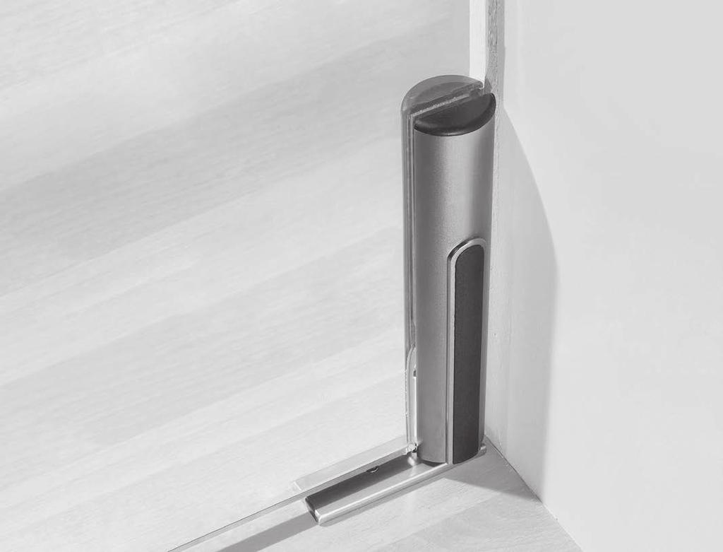 BEYOND ANTI-PINCH GLASS DOOR SYSTEM Bottom pivot point option Short rod on a floor pivot CONTENTS DORMA BEYOND Pinch Free