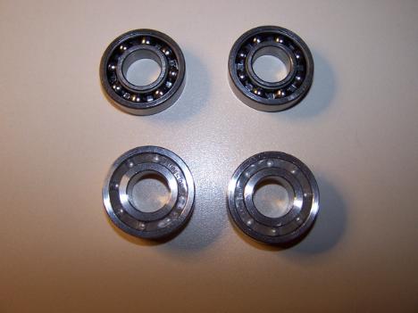 Fig 5 - Magnetic bearings (top),