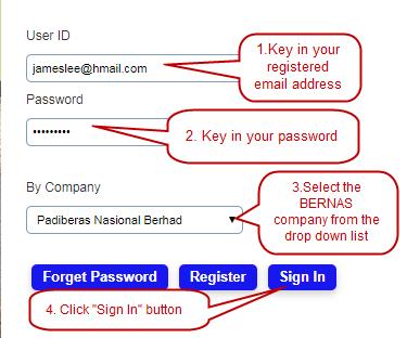 2. MAKING PAYMENT FOR REGISTRATION Once you received the email from BERNAS that you are being enrolled as the vendor successfully, you will need to make a payment for the registration in order to