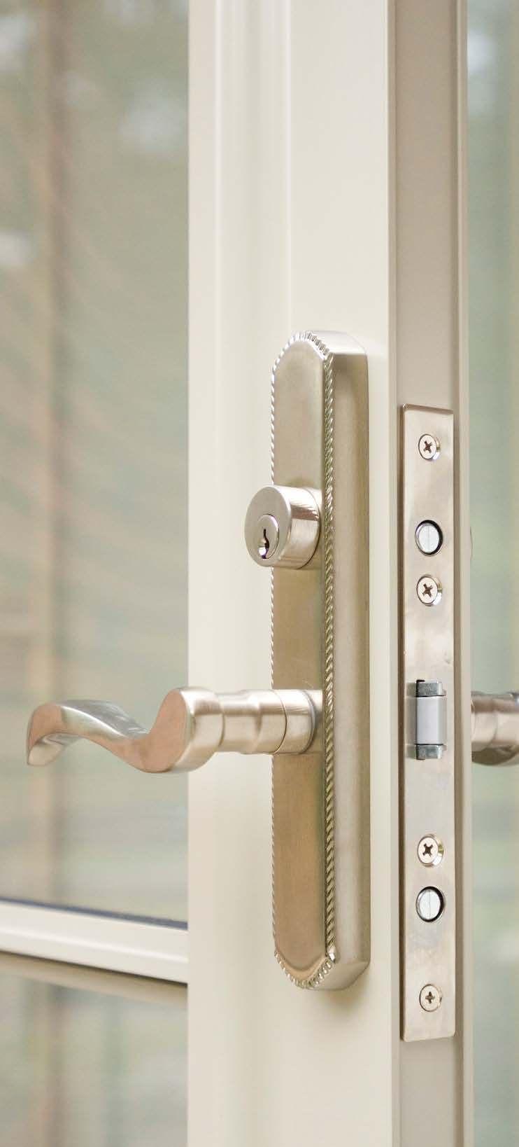 Our Mortise hardware conveniently allows you to use the same key for your storm door and your ProVia