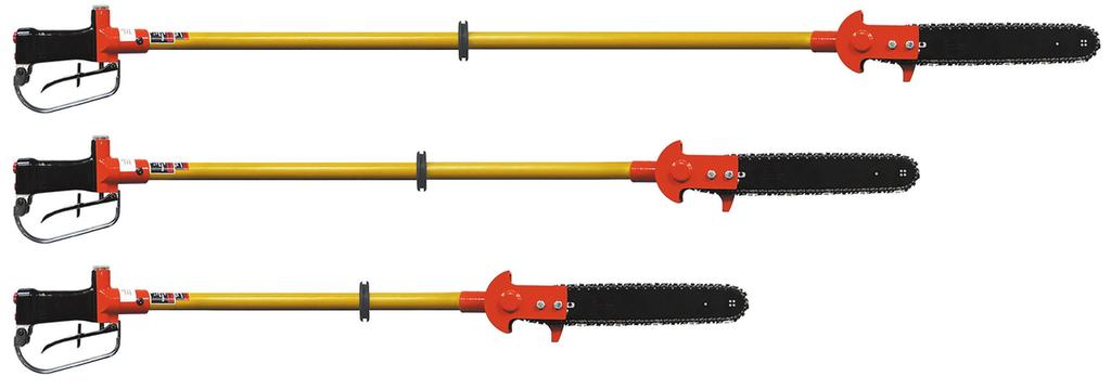 SAWS LR-88.5 Meets OSHA 1910.269 Overall Length 88.5" LR-75 Overall Length 75" LR-62.5 Overall Length 62.5" HYD. LONG REACH CHAIN SAW 96 Hoses & fittings are available from Reliable Equipment.
