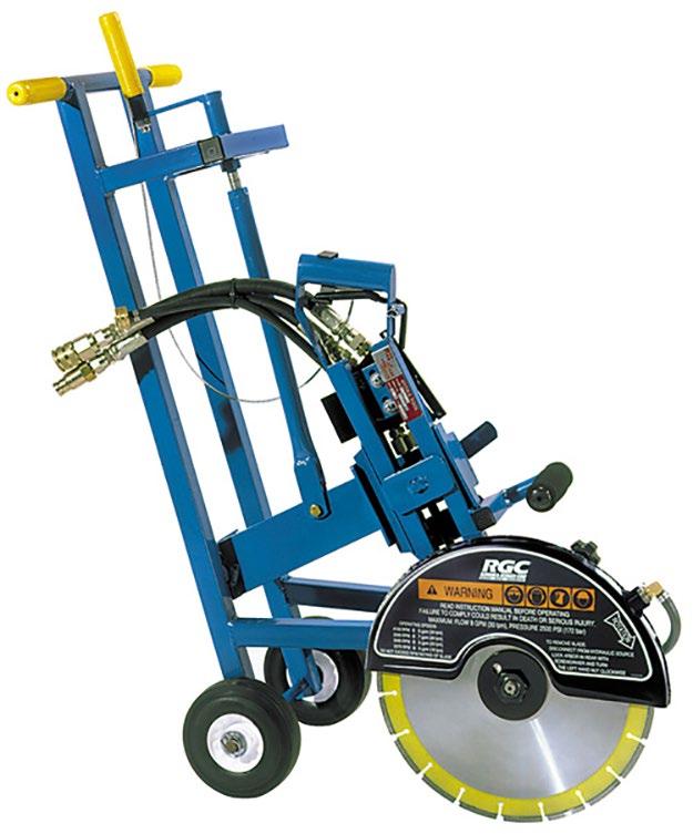 FEATURES: 14", 16", 20", and 24" models available Cuts concrete, stone, brick, block, pipe, reinforced concrete, steel and aggregates quickly and cleanly Lightweight, rugged steel tube construction