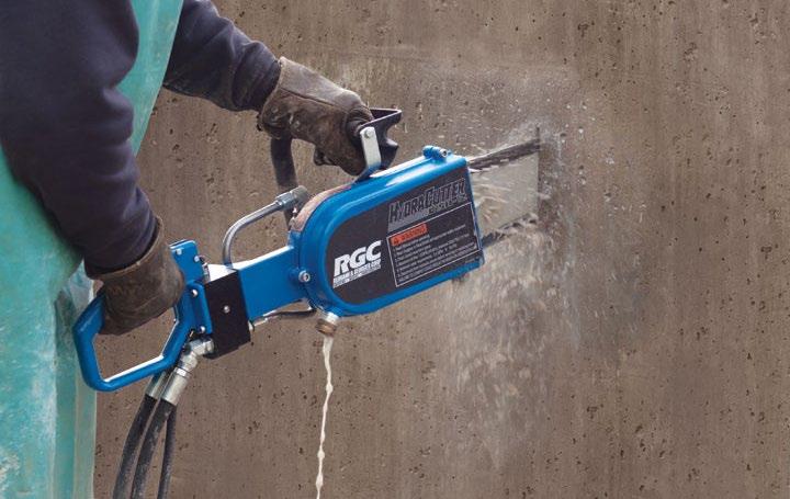 concrete, reinforced concrete, masonry, stone and aggregate. Newest features include a cast aluminum frame, redesigned valve, water drain and a choice of 8 gpm or 12 gpm hydraulic motors.