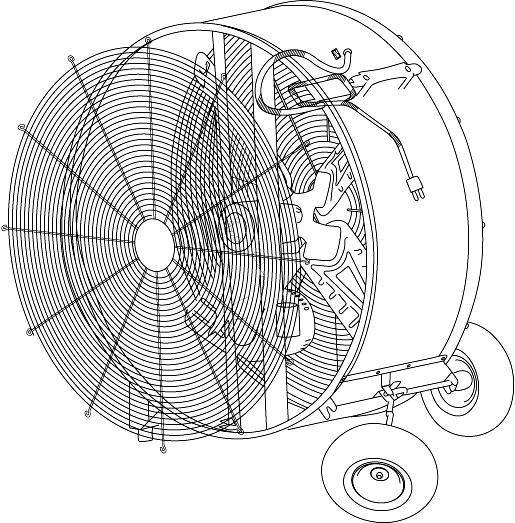 Belt Tightening / Replacement 1. Remove screws from Rear Guard and tilt wheel (figure 2). 2. Loosen motor nuts, and motor safeguards (located above and below motor). 3.