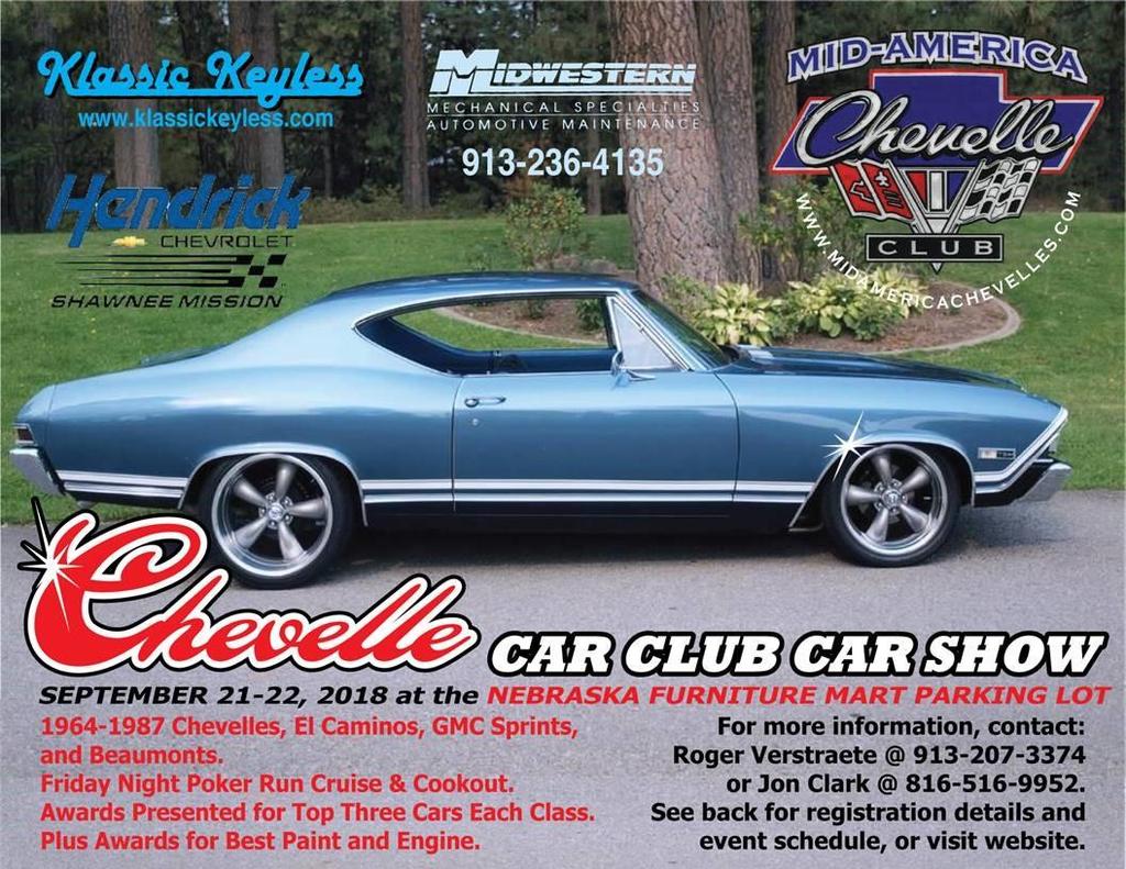 Mid America Chevelle Club September Car Show Mid America Chevelle Club Apparel for Sale