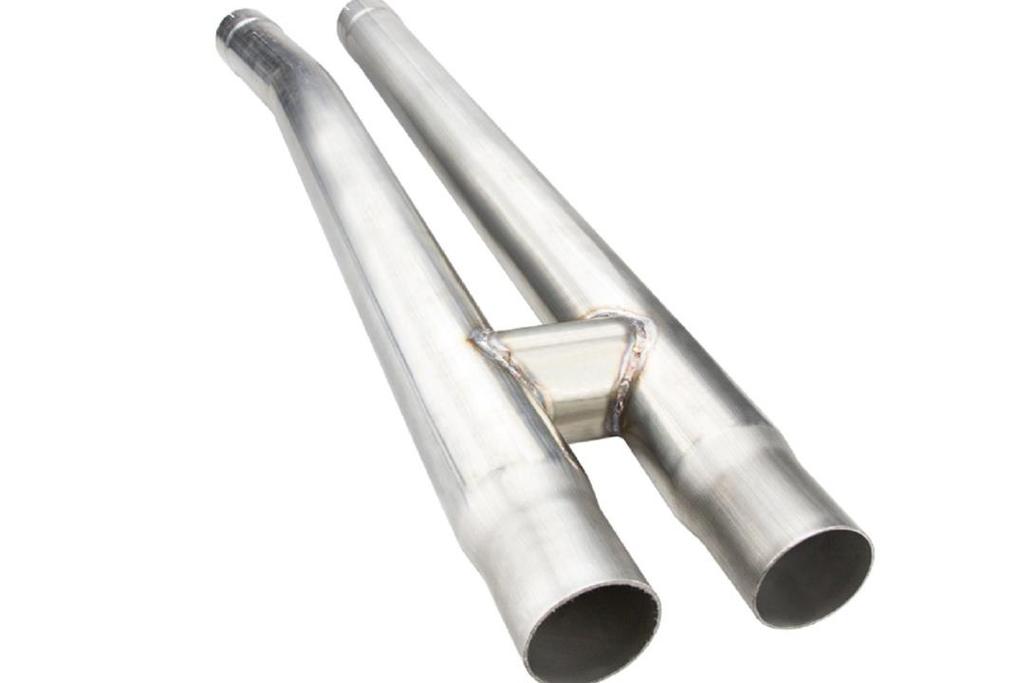 An H-Pipe is also shaped like its namesake and relies on exhaust expansion to balance the cylinder banks.