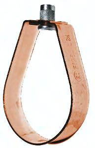 EI 250 C Copper Plated Swivel Ring Hanger Material: Application : Ordering : Copper electroplated Carbon Steel. Designed for supporting non insulated copper pipe lines.