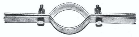 EI 150 Standard Riser Clamp Material : Zinc Plated Carbon Steel Sizes 1/2 thru 6 Also available hot / dipped galvanized.