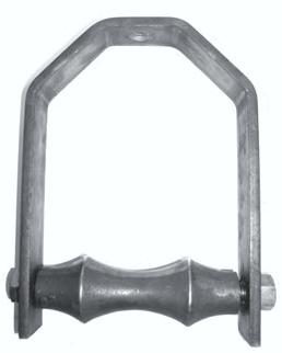 EI 466 Standard Roller Hanger Material: Application: Ordering: Approvals: Carbon Steel body, cast iron roller.