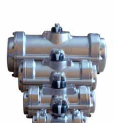 STAINLESS STEEL ACTUADORES PNEUMATIC ACTUATORS CYCLE TIME, WEIGHTS AND CAPACITY OPERATING TORQUE CYCLE TIME (sec.