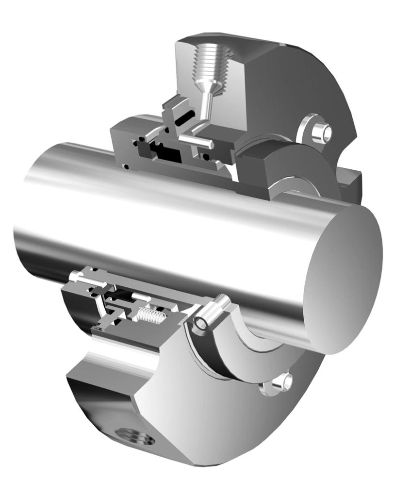 BD Single compact (cartridge) mechanical seals Balanced Dual directional Multi-spring 2.