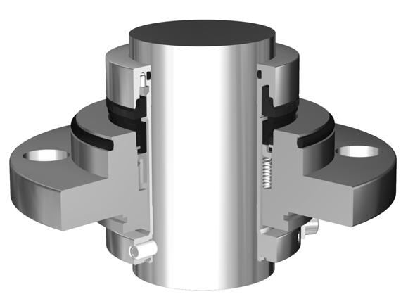 The design of kneaders, their large size and the specificity of processes require the use of the split seal, which will be working with a viscous medium and will be durable and easy to install.