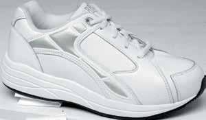 Leather 10186-22 White Leather Motion V 14406-12 Black Leather 14406-22 White Leather Flare 10285-04 White/Blue Leather/White Mesh (color shown) 10285-21 White/White Perf Leather/White Mesh