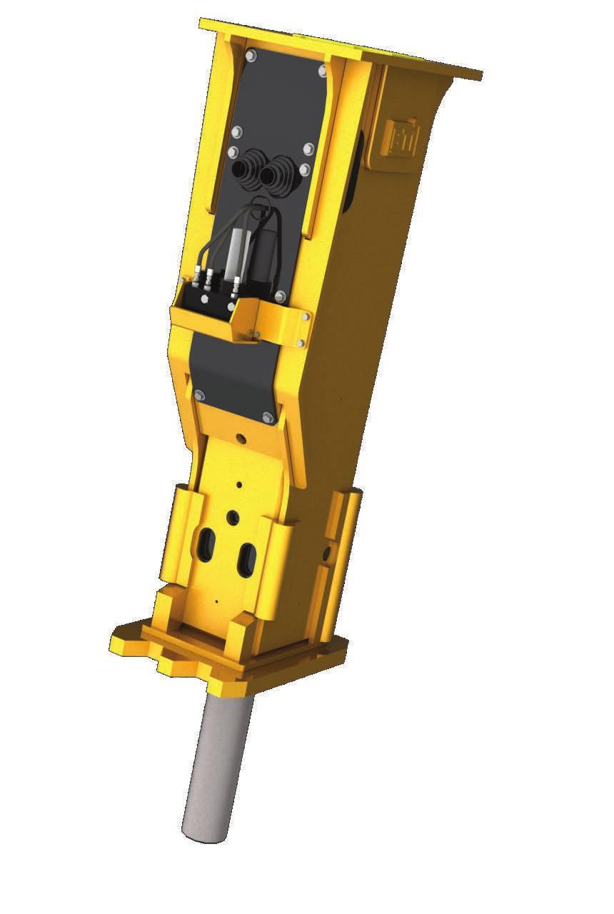 Features & Benefits Recoil Energy Capture System The effective oil regeneration system on the BXR Series captures hydraulic oil used the downward stroke of the piston and uses this oil to assist