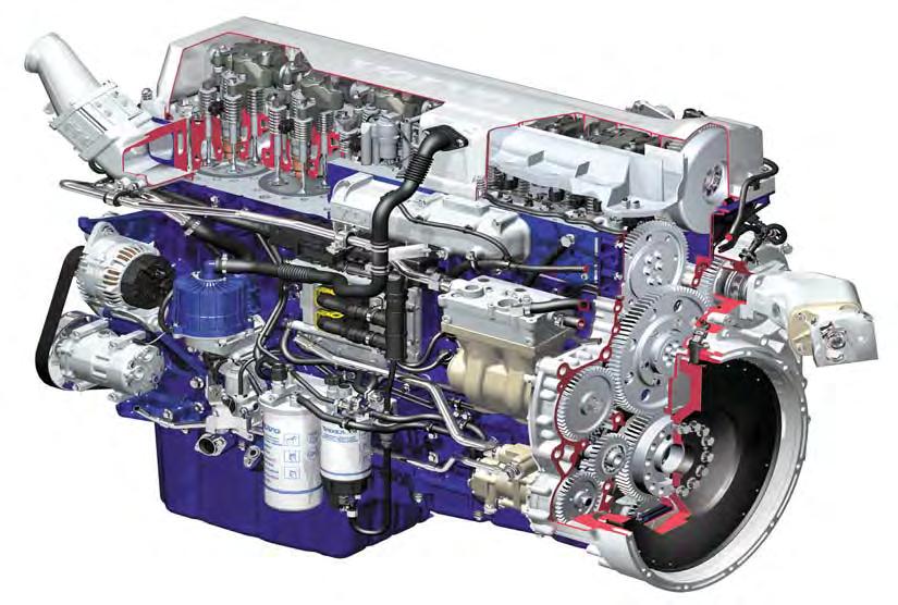 Core Components - 13 Litre Engines Core Components - Clutch /Transmission Turbo-charged, inter-cooled, six cylinder, direct - injection diesel engine with electronic control of fuel delivery and